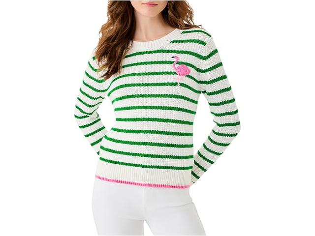(取寄) リリー ピュリッツァー レディース セーター Lilly Pulitzer women Jovienne Sweater Coconut Shine Bright Stripe