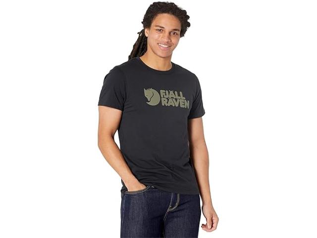 (取寄) フェールラーベン メンズ ロゴ T-シャツ Fjllrven men Fjallraven Logo T-Shirt Blackの通販は