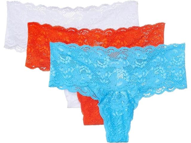 (取寄) コサベラ レディース ネバー セイ ネバー コンフィー トングス 3-パック Cosabella women Cosabella Never Say Never Comfie Thongs 3-Pack Const Blue Sicilian Orng Whiteの通販は