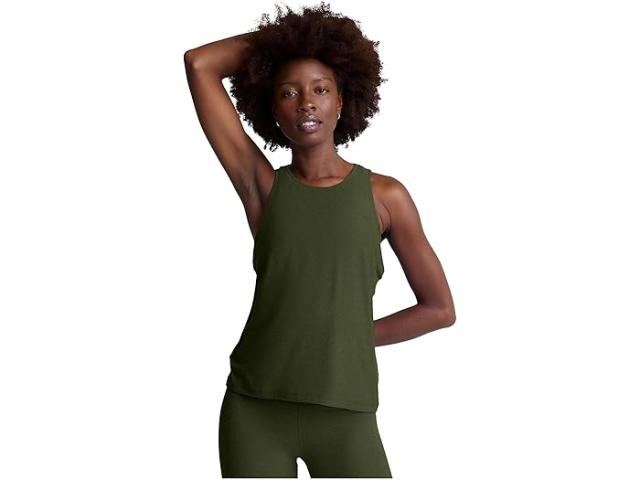 (取寄) ビヨンドヨガ レディース フェザーウェイト リバランス タンク Beyond Yoga women Featherweight Rebalance Tank Army Green Heather