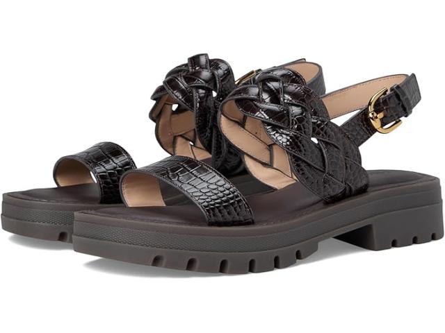 (取寄) コールハーン レディース クレシーダ ラグ サンダル Cole Haan women Cressida Lug Sandal Dark Chocolate Croc Print Leather