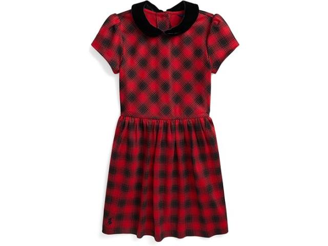 (取寄) ラルフローレン キッズ ガールズ バッファロー チェック ストレッチ ポンテ ドレス (トドラー/リトル キッズ) Polo Ralph Lauren Kids girls Buffalo Check Stretch Ponte Dress (Toddler/Little Kids) Holiday Ombreの通販は