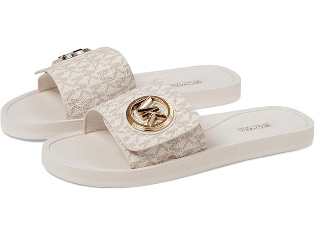 (取寄) マイケルコース レディース MK チャーム スライド MICHAEL Michael Kors women MK Charm Slide Vanilla