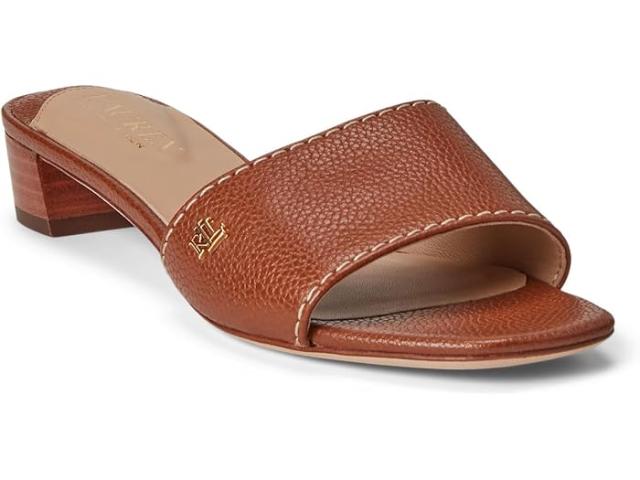 (取寄) ローレン ラルフローレン レディース フェイ タンブルド レザー サンダル Lauren Ralph Lauren women Fay Tumbled Leather Sandals Deep Saddle Tanの通販は