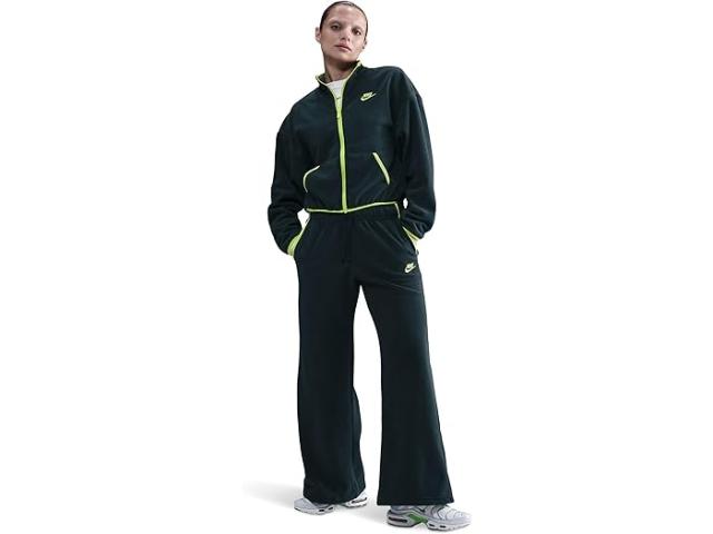 (取寄) ナイキ レディース スポーツウェア クラブ フリース コージー ミッドライズ ワイド パンツ Nike women Sportswear Club Fleece Cozy Mid-Rise Wide Pants Seaweed/Cyber