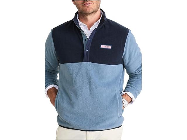 (取寄) ヴィンヤードヴァインズ メンズ ハーバー フリース クォーター-スナップ Vineyard Vines men Harbor Fleece Quarter-Snap Blue Mirage