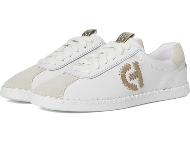 (取寄) コールハーン レディース グランドプロ スニーカー Cole Haan women Grandpro Acelia Sneakers White/Silver Birsuede/Gold/White