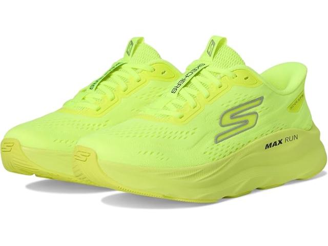 (取寄) スケッチャーズ レディース マックス ラン ハンズ フリー スリップインズ SKECHERS women Max Run Hands Free Slip-Ins Lime