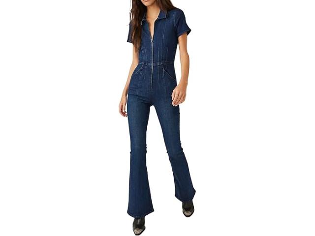 (取寄) フリーピープル レディース ジェイド フレア ジャンプスーツ Free People women Free People Jayde Flare Jumpsuit Night Skyの通販は