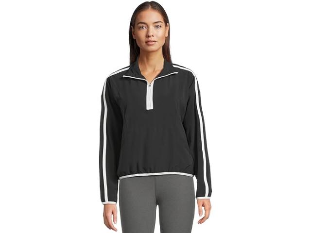 (取寄) ビヨンドヨガ レディース コントラスト ハーフ ジップ プルオーバー Beyond Yoga women Contrast Half Zip Pullover True Black/True White