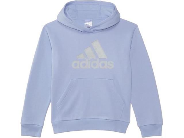 (取寄) アディダス キッズ ガールズ ロング スリーブ エッセンシャル フーデット グラフィック キッド) adidas Kids girls adidas Kids Long Sleeve Essential Hooded Graphic Pullover(Big Kid) Blue Sparkの通販は 14,360円