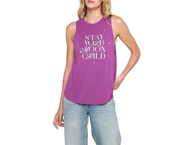 (取寄) スピリチュアル ギャングスター レディース ワイルド ムーン ジェイド マッスル タンク Spiritual Gangster women Wild Moon Jade Muscle Tank Electric Amethystの通販は 15,139円