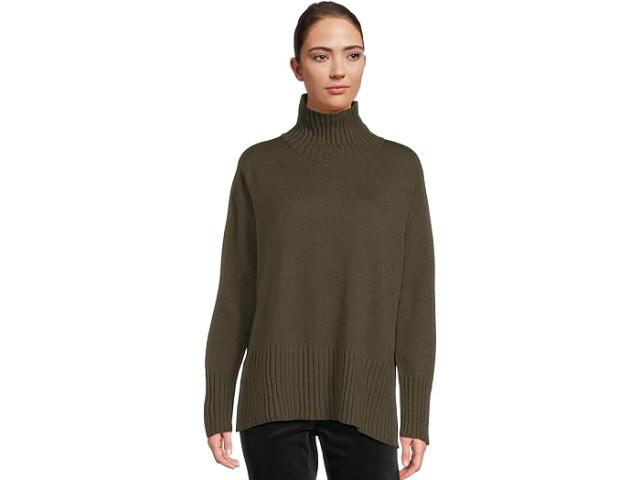 (取寄) アイリーン フィッシャー レディース メリノ タートル ネック セーター Eileen Fisher women Merino Turtle Neck Sweater Woodland