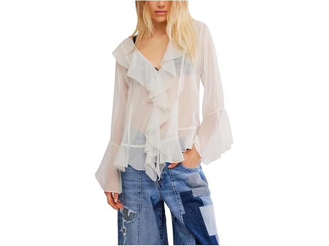 (取寄) フリーピープル レディース バリ シフォン Free People women Bali Tulula Chiffon Clean Ivory Combo