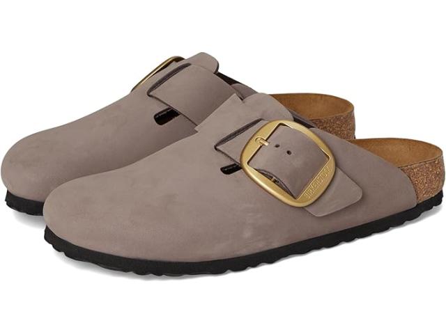 (取寄) ビルケンシュトック レディース ボストン ビッグ バックル - ヌバック レザー Birkenstock women Boston Big Buckle - Nubuck Leather Faded Purple