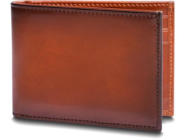 (取寄) ボスカ メンズ ハード スモークド ウィズ バニシング スモール バイフォールド ウォレット Bosca men Hard Smoked with Burnishing Small Bifold Wallet Tan
