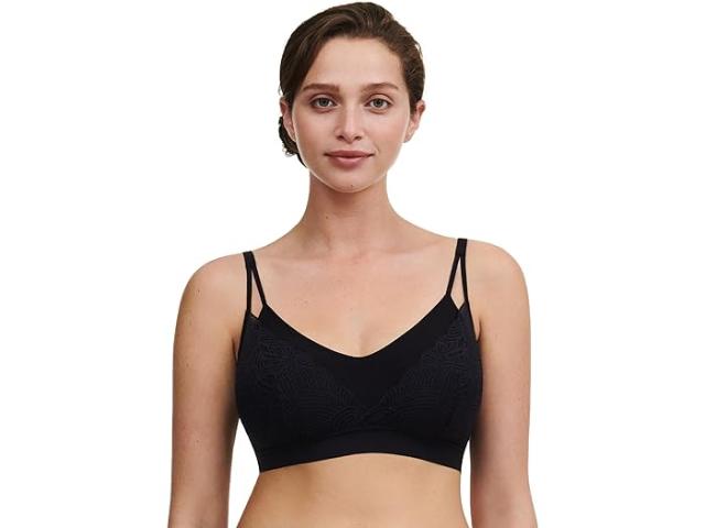 (取寄) シャンテル レディース ソフト ストレッチ レース ブラレット Chantelle women Chantelle Soft Stretch Lace Bralette Black