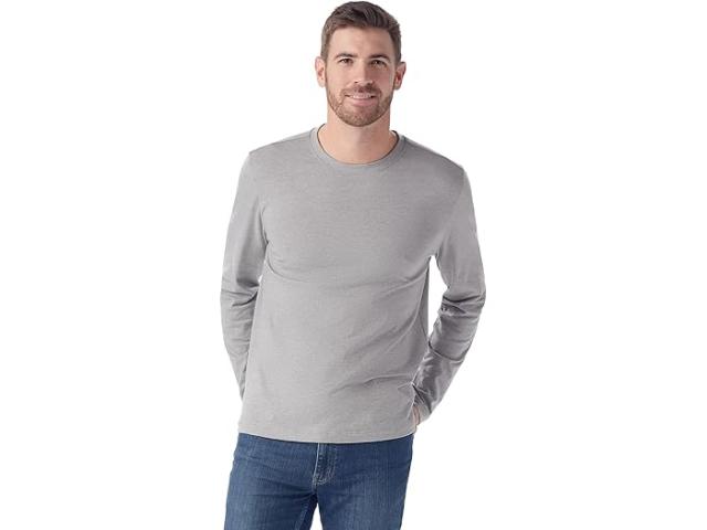 (取寄) スマートウール メンズ パーフェクト クルー ロング スリーブ ティー Smartwool men Perfect Crew Long Sleeve Tee Light Gray Heather