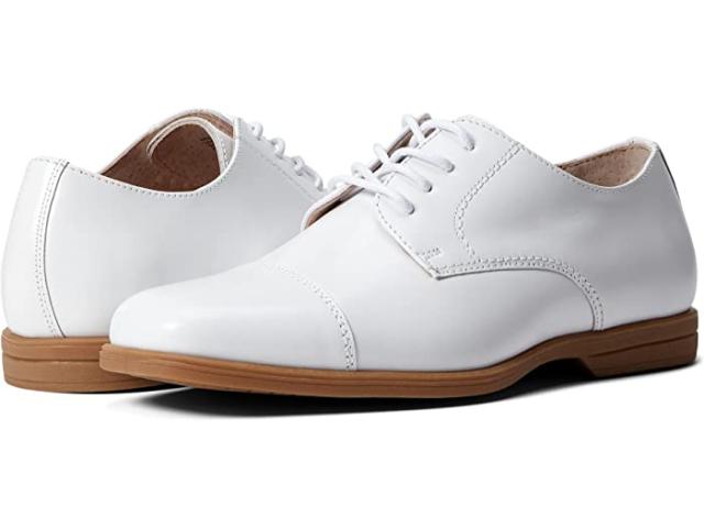 (取寄) フローシャイム キッズ ボーイズ リビール キャップ トゥ オックス ジュニア (トドラー/リトル キッド/ビッグ キッド) Florsheim Kids boys  Reveal Cap Toe Ox, Jr. (Toddler/Little Kid/Big Kid) White Smooth Leatherの通販は