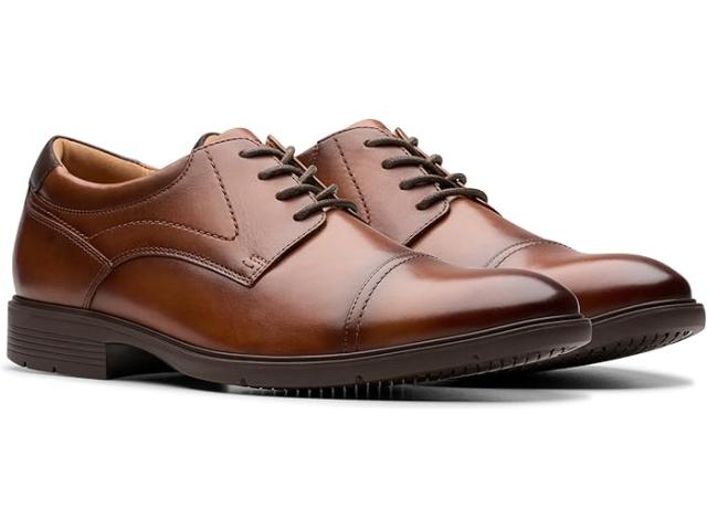 (取寄) クラークス メンズ キャップ Clarks men Eldredge Cap Dark Tan Leather