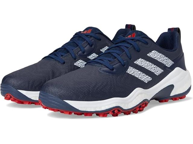 (取寄) アディダス ゴルフ メンズ コードカオス 25 スパイクレス ゴルフ シューズ adidas Golf men Codechaos 25 Spikeless Golf Shoes Collegiate Navy/Footwear White/Better Scarlet