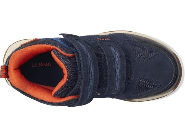 (取寄) キッズ ノー レース トレイル モデル ハイカー ウォータープルーフ L.L.Bean Kids kids No Lace Trail Model Hiker Waterproof Navy