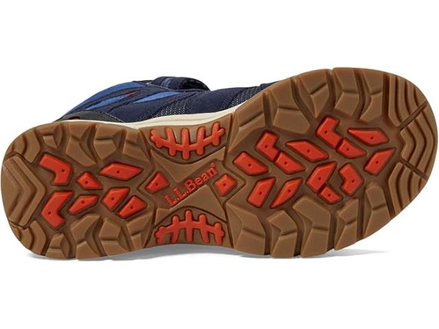 (取寄) キッズ ノー レース トレイル モデル ハイカー ウォータープルーフ L.L.Bean Kids kids No Lace Trail Model Hiker Waterproof Navy