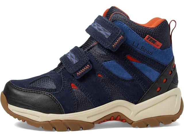 (取寄) キッズ ノー レース トレイル モデル ハイカー ウォータープルーフ L.L.Bean Kids kids No Lace Trail Model Hiker Waterproof Navy