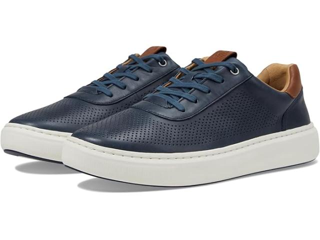 (取寄) ジョンストン&マーフィー メンズ アンダース パーフェド U-スロート Johnston & Murphy men Johnston & Murphy Anders Perfed U-Throat Navy Full Grainの通販は 31,005円