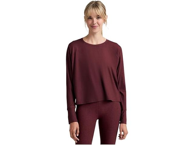 (取寄) ビヨンドヨガ レディース フェザーウェイト デイドリーマー プルオーバー Beyond Yoga women Featherweight Daydreamer Pullover Midnight Burgundy Heather