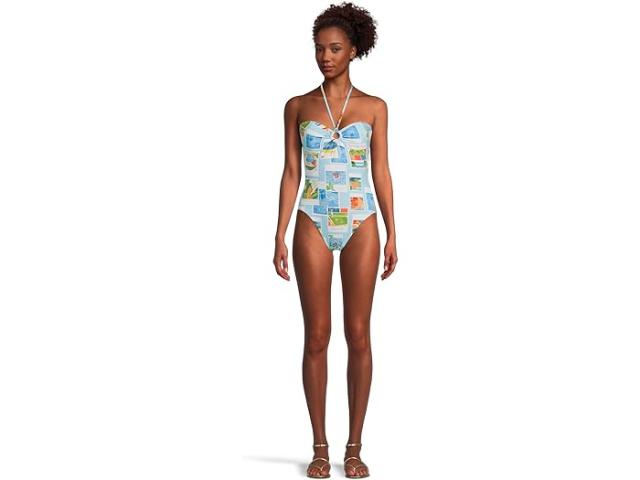 (取寄) シーフォリー レディース サンセット ヘアバンド ワンピース Seafolly women Sunset Bandeau One-Piece Turquoise