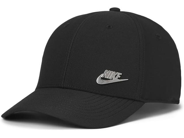(取寄) ナイキ ドライ-フィット クラブ ストラクチャード メタル ロゴ キャップ Nike Dri-Fit Club Structured l Logo Cap Black/llic Silver