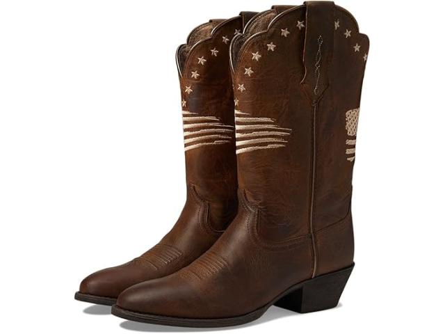 (取寄) アリアット レディース ヘリテージ R トゥ リバティ ストレッチフィット ウェスタン ブーツ Ariat women Heritage R Toe Liberty StretchFit Western Boot Sassy Brown