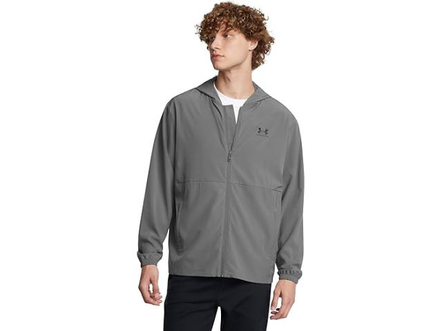 (取寄) アンダーアーマー メンズ ヴィーブ ウーブン ウィンドブレーカー Under Armour men Vibe Woven Windbreaker Castlerock/Blackの通販は 18,333円