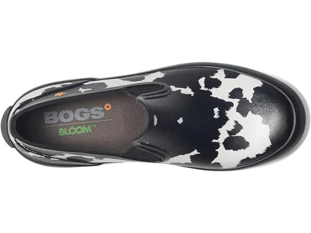 取寄) ボグス レディース パッチ スリッポン - カウ Bogs women Patch