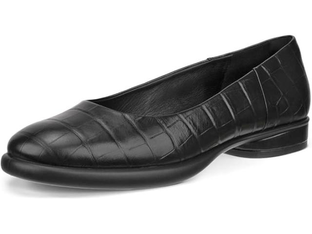 (取寄) エコー レディース スカルプ ラグゼ バレリーナ ECCO women ECCO Sculpted Luxe Ballerina Black Reptile