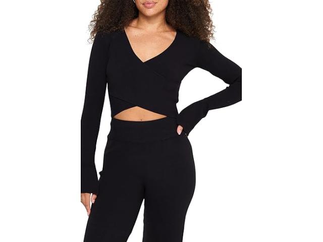 (取寄) スピリチュアル ギャングスター レディース ハドリー ラップ クロップ Spiritual Gangster women Hadley Wrap Crop Black