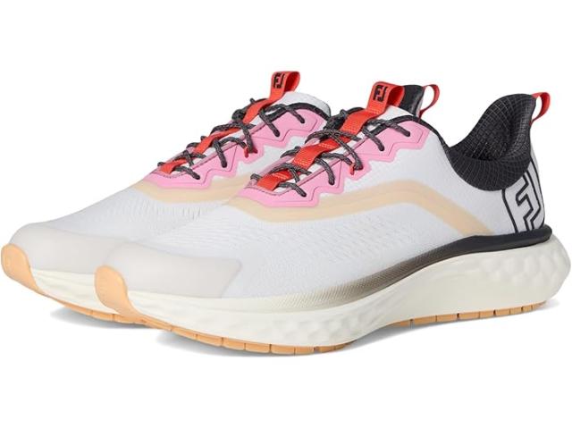 (取寄) フットジョイ レディース FJ クオンタム FootJoy women Fj Quantum Lucent White/Hot Coral/Asphalt