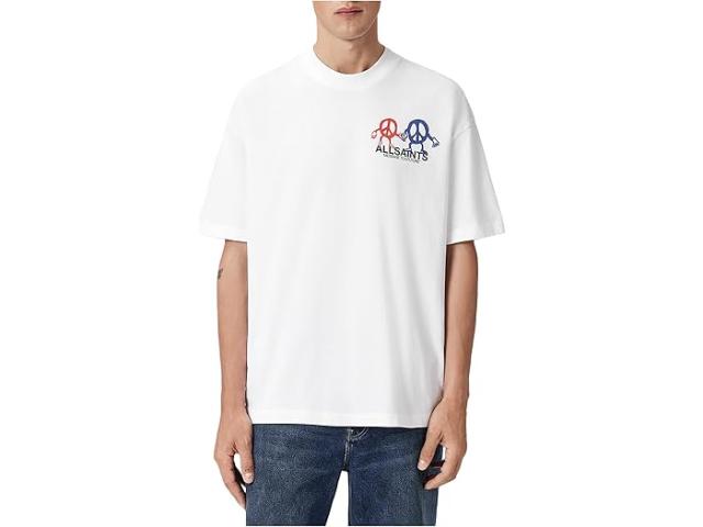 (取寄) オールセインツ メンズ ショート スリーブ クルー AllSaints men Bedfellow Short Sleeve Crew Optic White