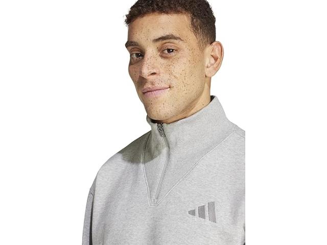 (取寄) アディダス メンズ オール SZN フリース 1/4 ジップ クルー adidas men adidas All SZN Fleece 1/4 Zip Crew Medium Grey Heatherの通販は