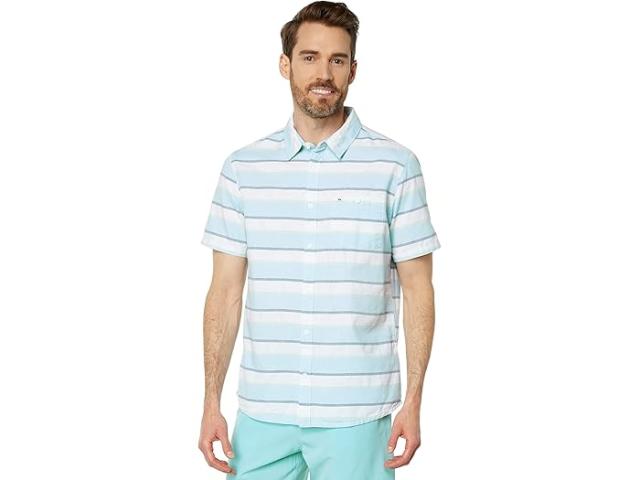 (取寄) クイックシルバー メンズ カリ サンライズ ショート スリーブ ウーブン Quiksilver men Cali Sunrise Short Sleeve Woven White Cali Sunrise 231