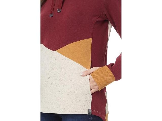 (取寄) エルエルビーン レディース コージー カラーブロック スウェットシャツ L.L.Bean women L.L.Bean Cozy Color-Block Sweatshirt Deep Rosewood Heather/Gray Birch Heather