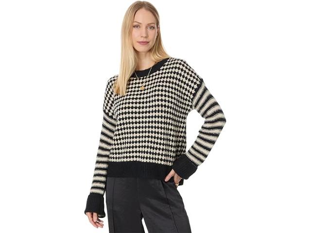(取寄) メイドウェル レディース ペナント ミックスド パターン プルオーバー Madewell women Pennant Mixed Pattern Pullover Black Ecru Comboの通販は