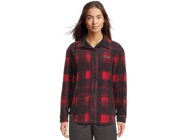 (取寄) コロンビア レディース ベントン スプリングス シャツ ジャケット リ Columbia women Benton Springs Shirt Jacket II Mountain Red Omblur Tonal