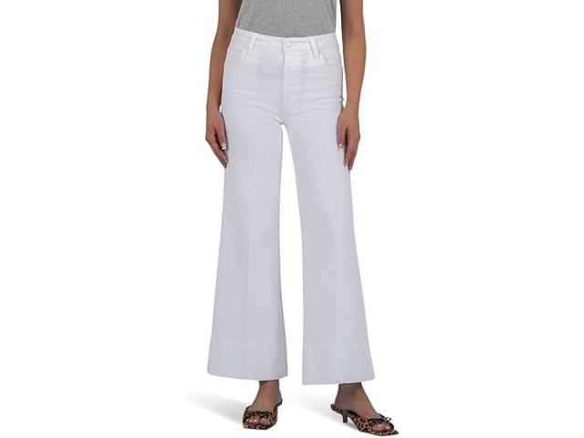 (取寄) カット フロム ザ クロス レディース メグ ハイ ライズ ワイド レッグ KUT from the Kloth women Meg High Rise Wide Leg Optic White