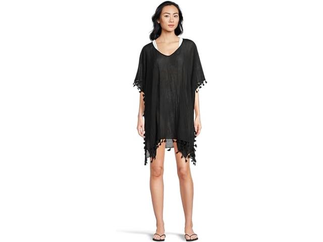 (取寄) シーフォリー レディース フューチャー トライブ アムネジア カフタン カバー-アップ Seafolly women Seafolly Future Tribe Amnesia Kaftan Cover-Up Blackの通販は