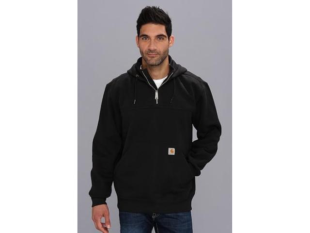 (取寄) カーハート メンズ RD パクストン HW Hdd ジップ モック スウェットシャツ Carhartt men RD Paxton HW Hdd Zip Mock Sweatshirt Blackの通販は