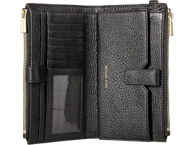 (取寄) マイケルコース レディース アデル ダブル-ジップ リスレット 7+ MICHAEL Michael Kors women Adele Double-Zip Wristlet 7+ Black