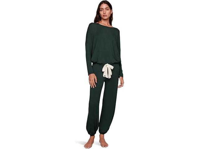 (取寄) エバージェイ レディース ジゼル スロウチ パジャマ セット Eberjey women Gisele Slouchy Pajama Set Pine/Ivory