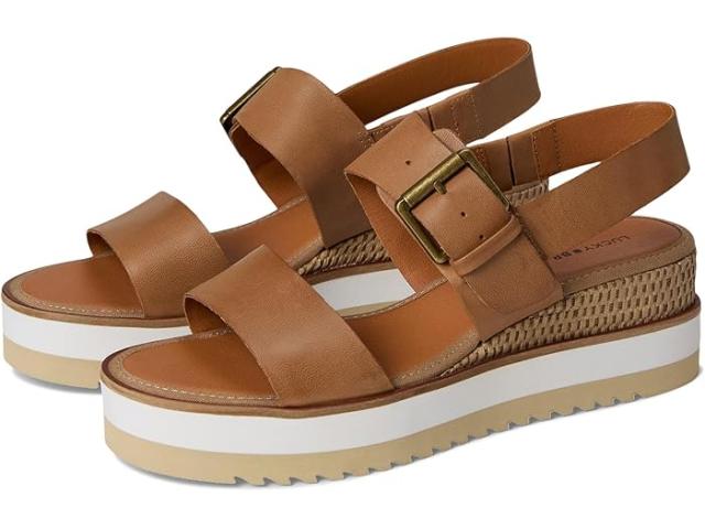 (取寄) ラッキーブランド レディース プラットフォーム ウェッジ サンダル Lucky Brand women Turoma Platform Wedge Sandals Tuscany